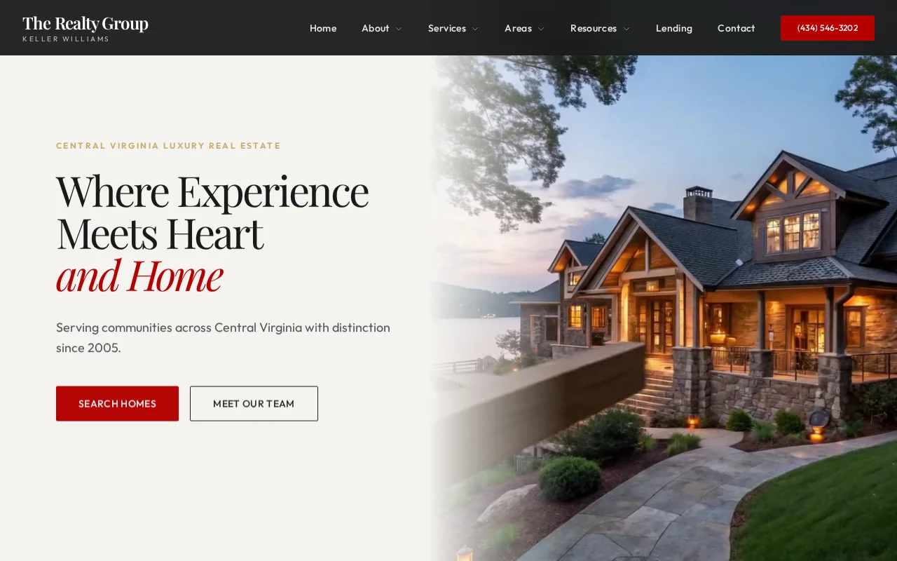 The Realty Group Online website screenshot